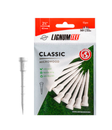 Lignum tees 62 mm - outslitlig peg