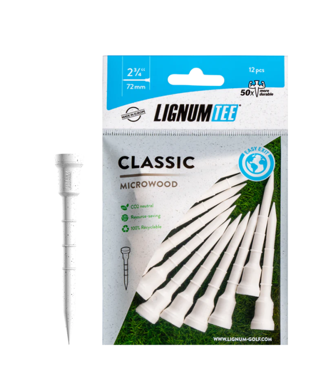 Lignum tees 72 mm - outslitlig peg